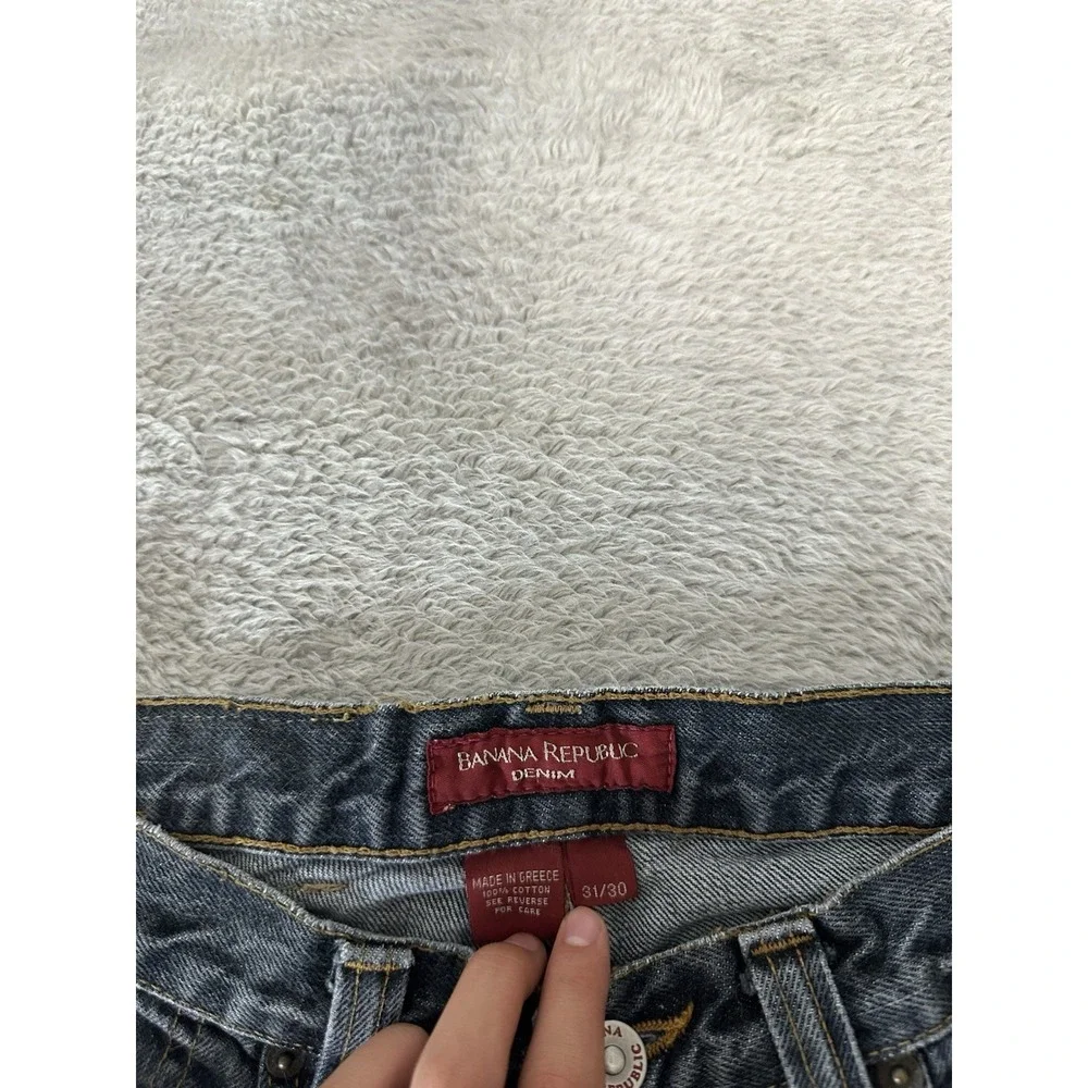 Vintage Banana Republic Men's Loose Taper Jeans 31x30 Act (28x30) Button Fly